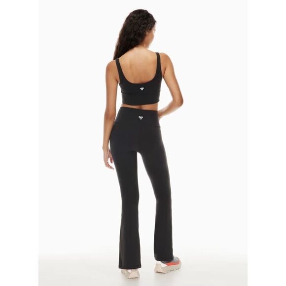 Aritzia TnAction TnaLIFE Split Hem Hi-Rise Long Flared Leggings Size Small - Picture 2 of 12